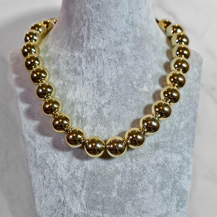 Beaded Gold Chain