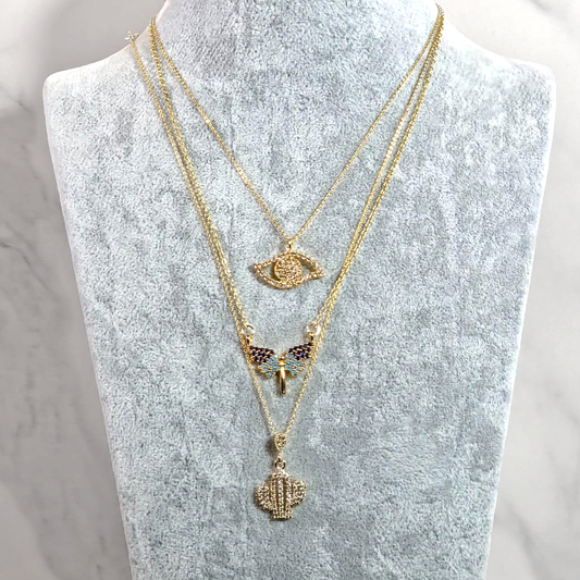 Gold Plated Necklace Set