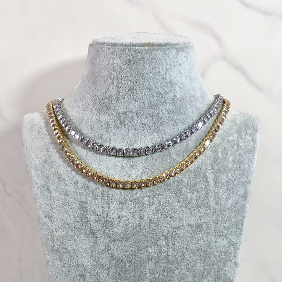 Silver and Gold Plated Chain Necklace