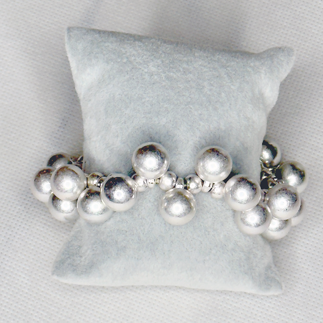 Silver Beaded Bracelet